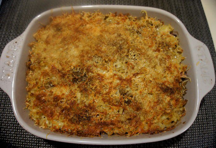 Gratin de coquillettes au jambon blanc spécial Papounet - Recettes de Papounet