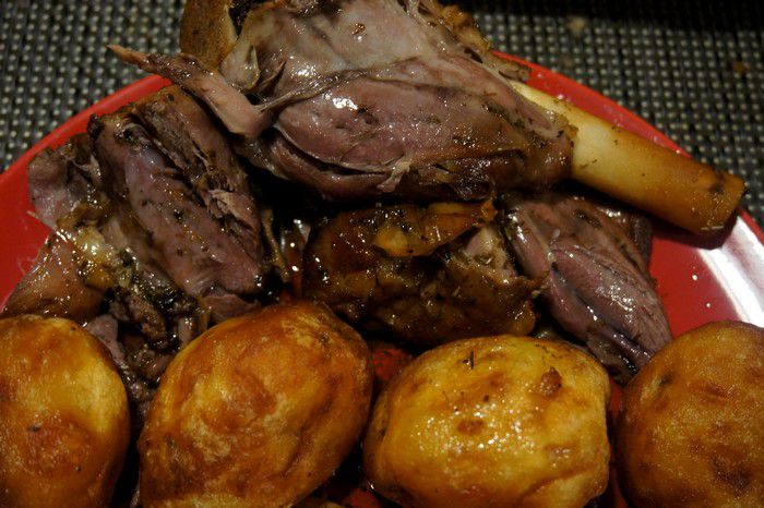 Souris d’agneau confite au four - Recettes de Papounet