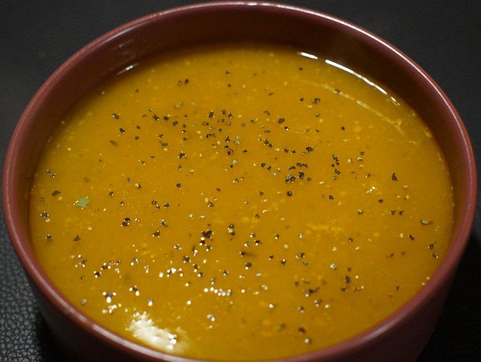 Soupe de courge Butternut et carottes - Recettes de Papounet