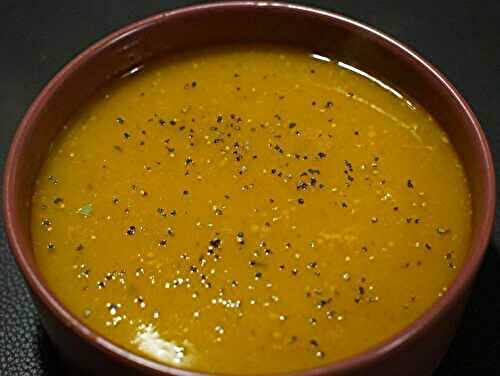 Soupe de courge Butternut et carottes - Recettes de Papounet