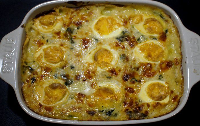 Épinards à la florentine - Recettes de Papounet