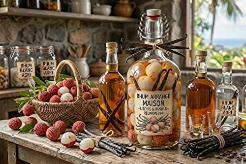 Rhum arrangé litchis vanille de la Réunion (974)