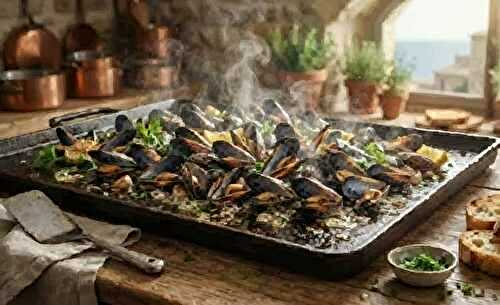 Moules à la plancha ail et persil