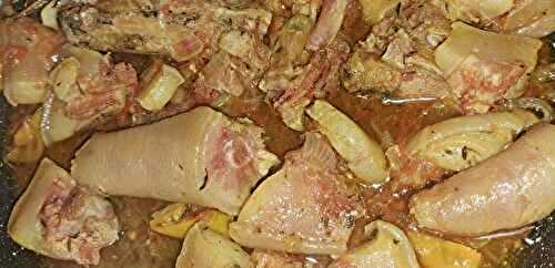 Rougail la queue cochon salée