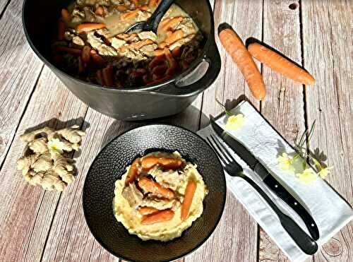 Sauté de veau carottes-gingembre