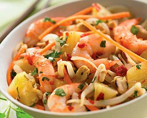 Salade Thaïlandaise aux Crevettes