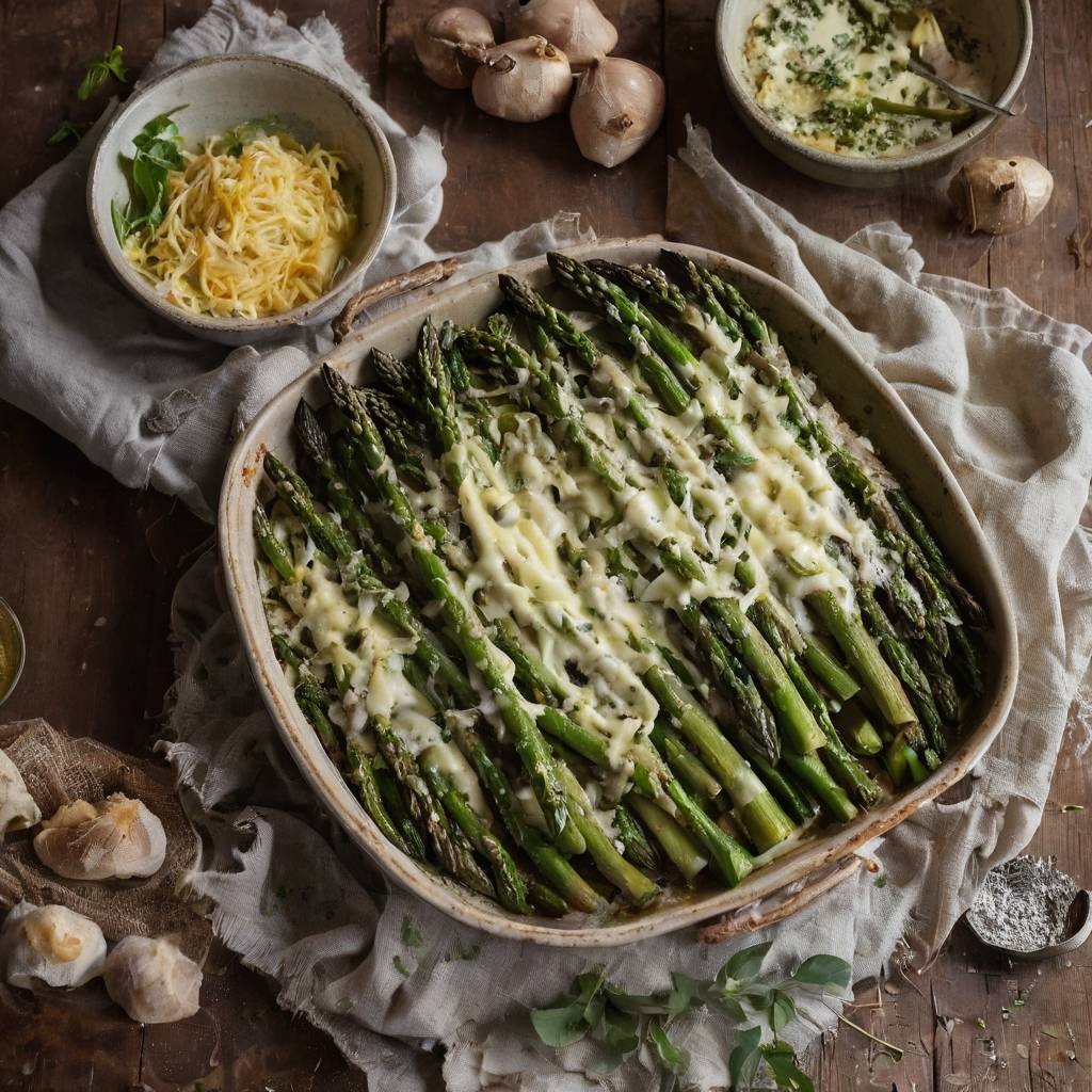 Asperges Grillées au Mascarpone et Parmesan