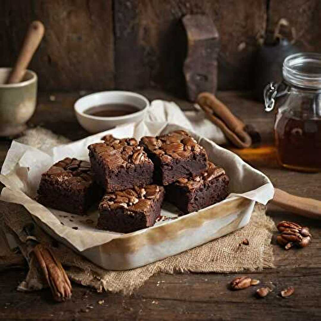 Brownie Gourmand aux Noix de Pécan et Sirop d'Érable