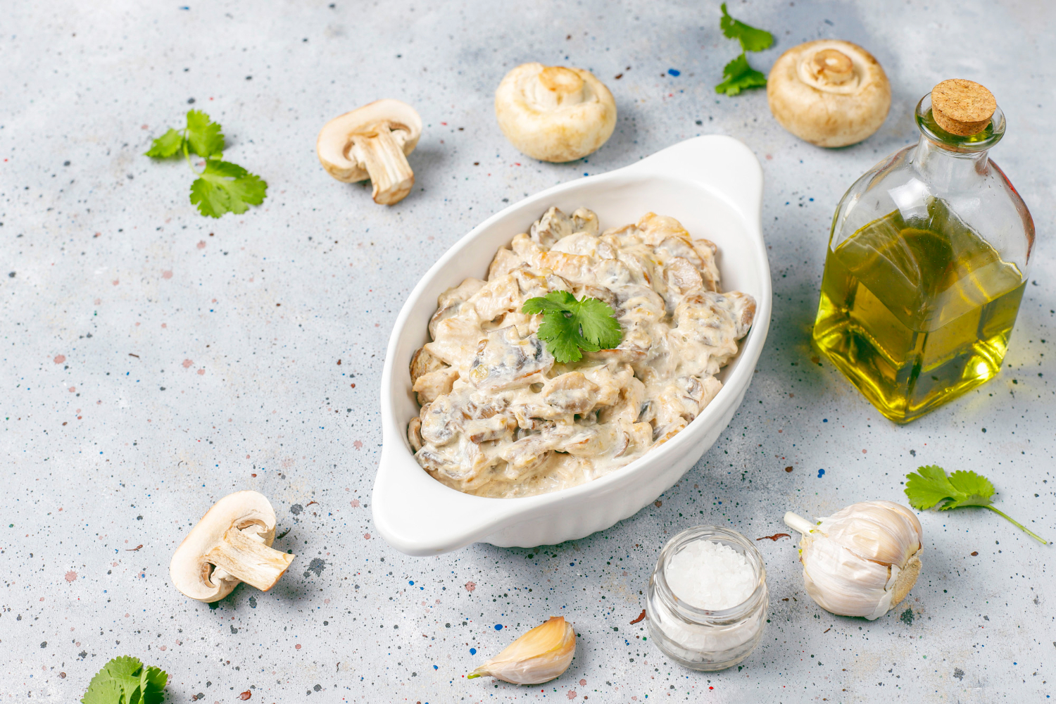 Champignons à la Crème Citronnée et Herbes Fraîches