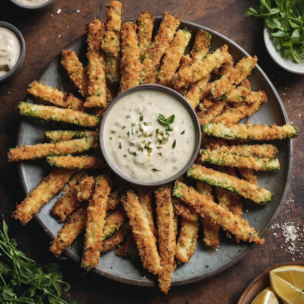 Frites de Courgettes Croustillantes au Parmesan