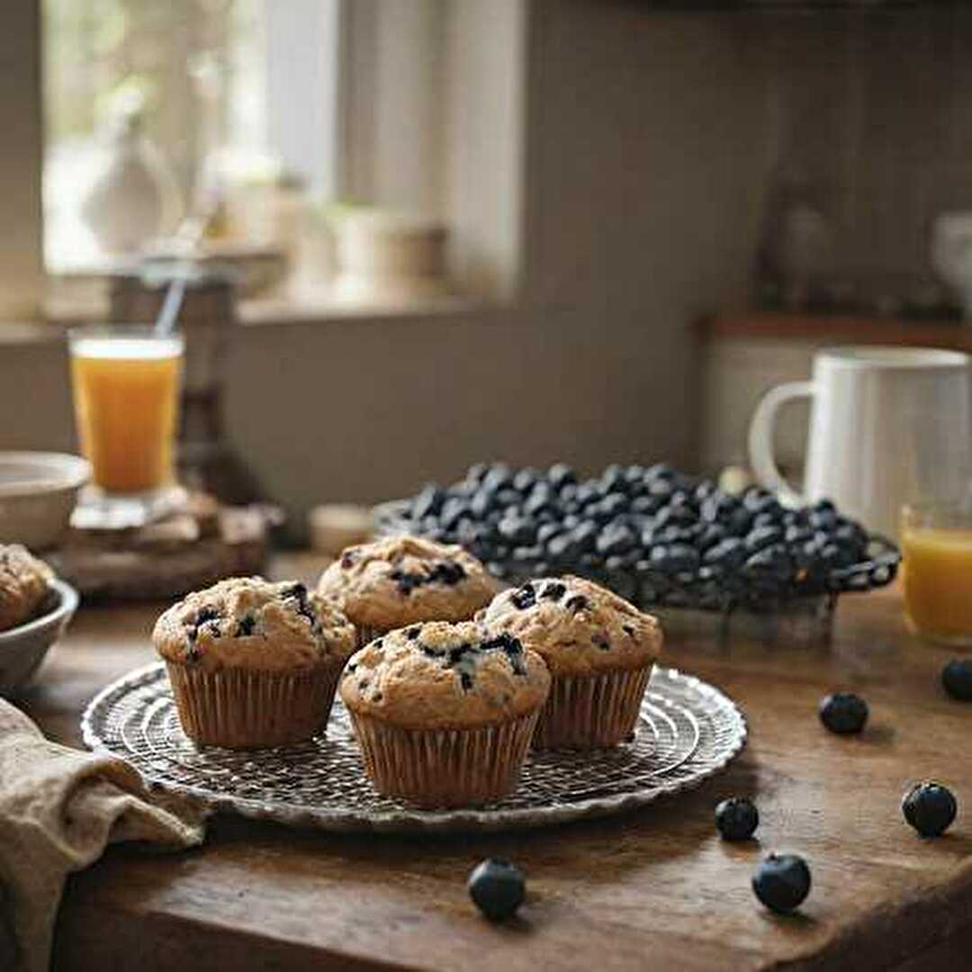 Muffins aux Myrtilles: Douceur Matinale