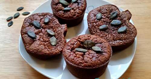 Muffins ultra-moelleux au Chocolat et à la Courge de Nice du Jardin (sans beurre)