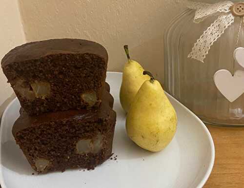 Cake poire chocolat IG bas ( by Sandrine Algay-Contreras )