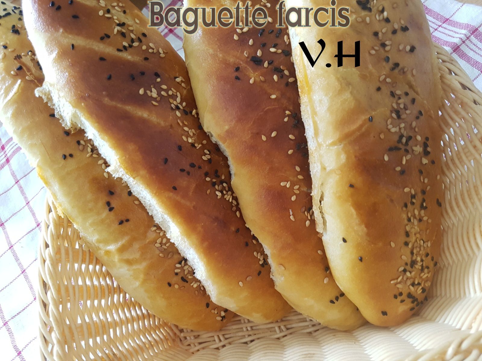 Baguette farcis viande hachée 