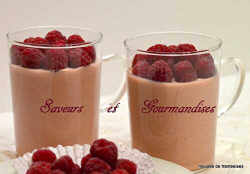 Mousse de Framboises.