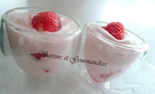 Mousse de Fromages aux  Fraises.