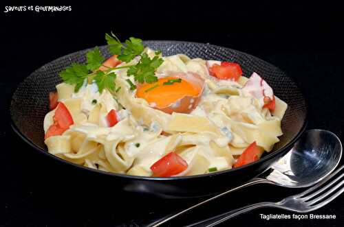 Tagliatelles gourmandes façon Bressane.