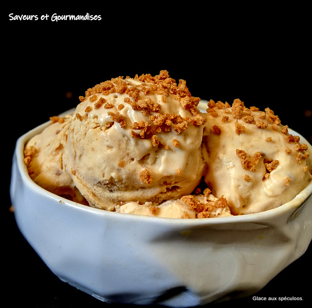 Glace maison aux Spéculoos sans sorbetière.