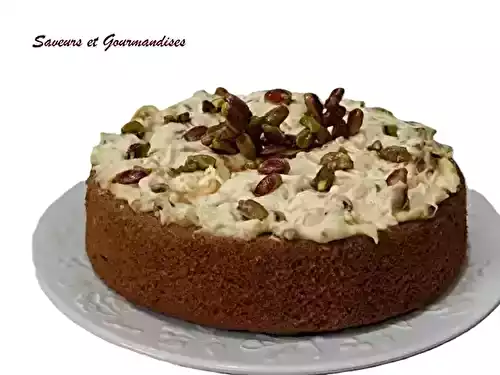 Gâteau aux pistaches caramélisées