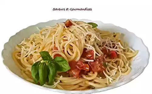 Spaghettis aux tomates cerise et basilic : une recette facile et parfumée