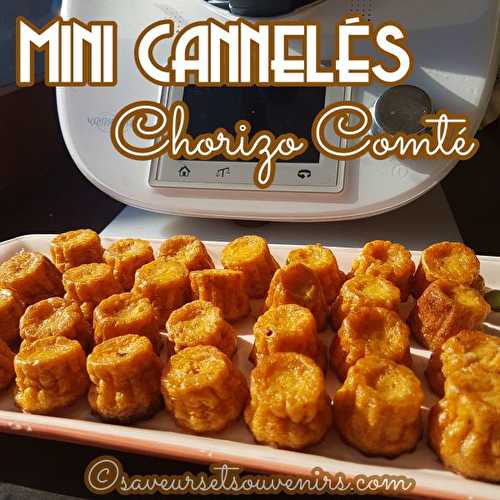 Mini Cannelés Chorizo Comté  - Recette Thermomix