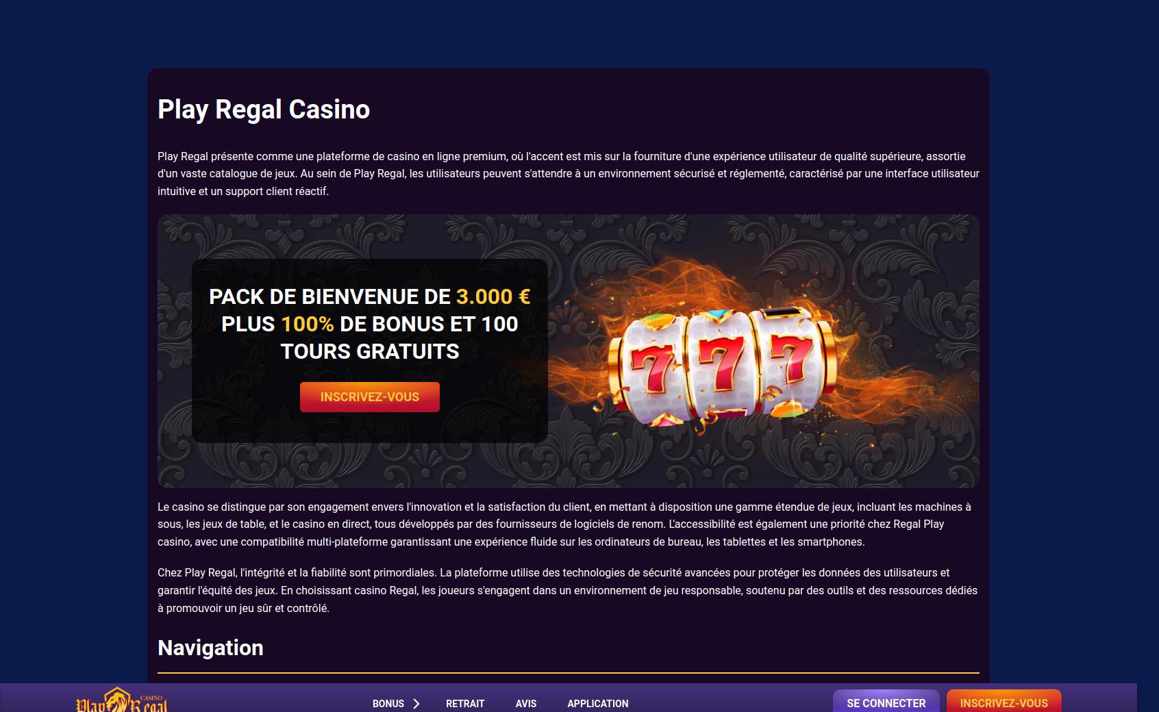 Play Regal Casino: Découvrez ses autorisations et licences en France