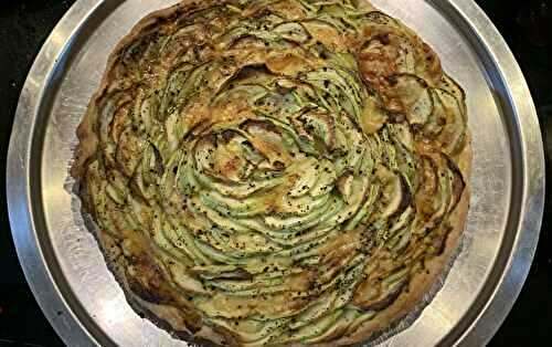 Tarte aux courgettes et comté