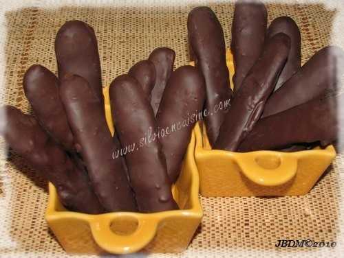 Biscuits Fingers au Chocolat