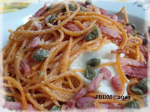 Pâtes Spaghetti ai Capperi ou aux Câpres (Italie)