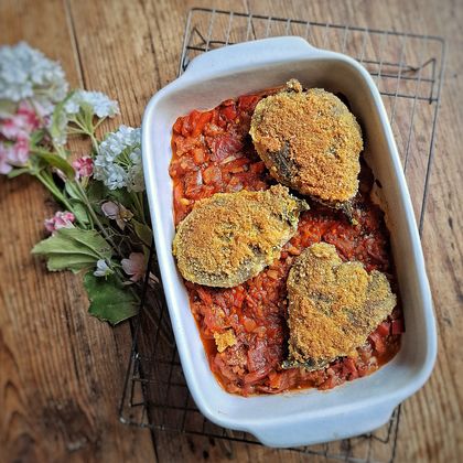 Aubergines panées