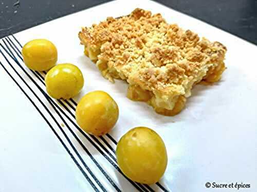 Clafoutis aux mirabelles avec streusel aux amandes