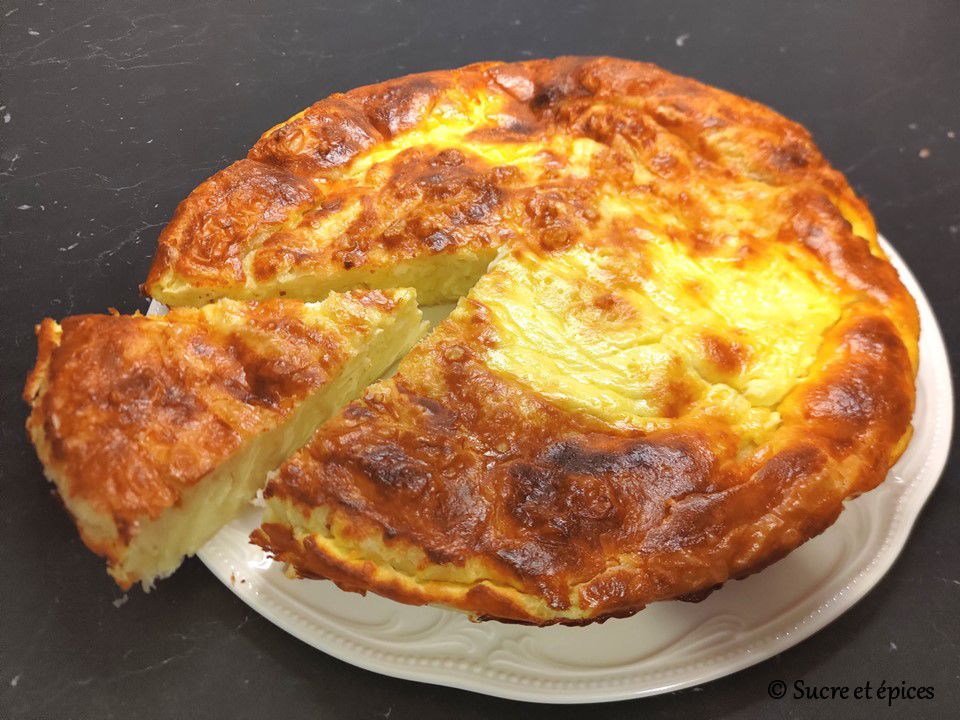 Tarte gratinée au fromage frais et à la pâte filo - Recette en vidéo