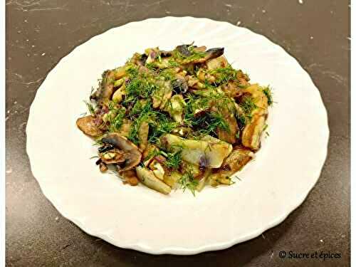 Pommes de terre sautées aux champignons