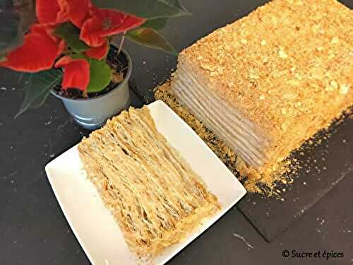 Gâteau Napoléon facile à la crème de pommes - Recette en vidéo