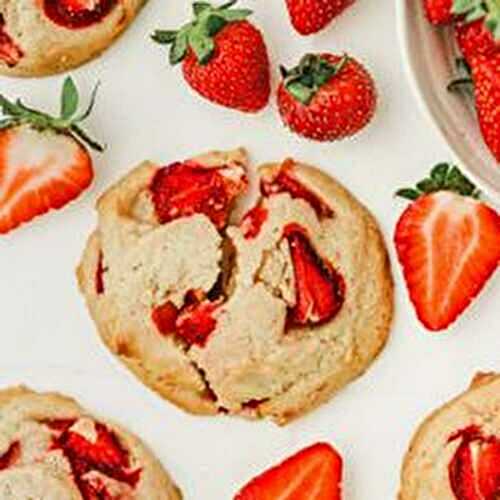 Cookies Cheesecake aux Fraises