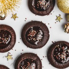 Cookie de Noël au chocolat (thumbprint)