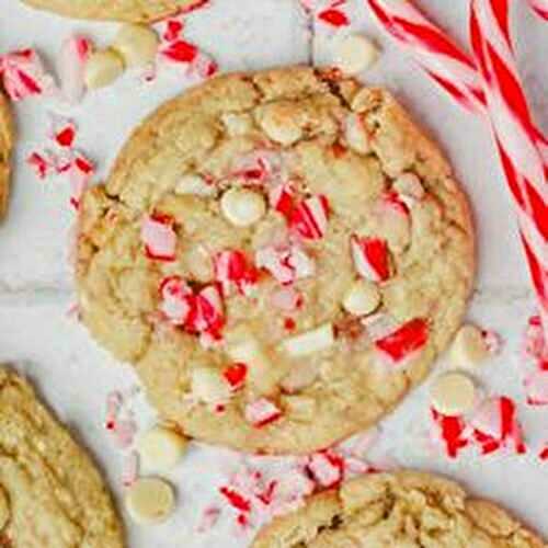 Cookies Candy Cane et chocolat blanc