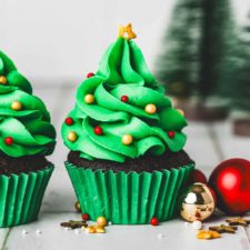 Cupcakes Sapins de Noël