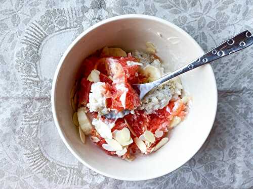 Porridge au pamplemousse rôti Healthy
