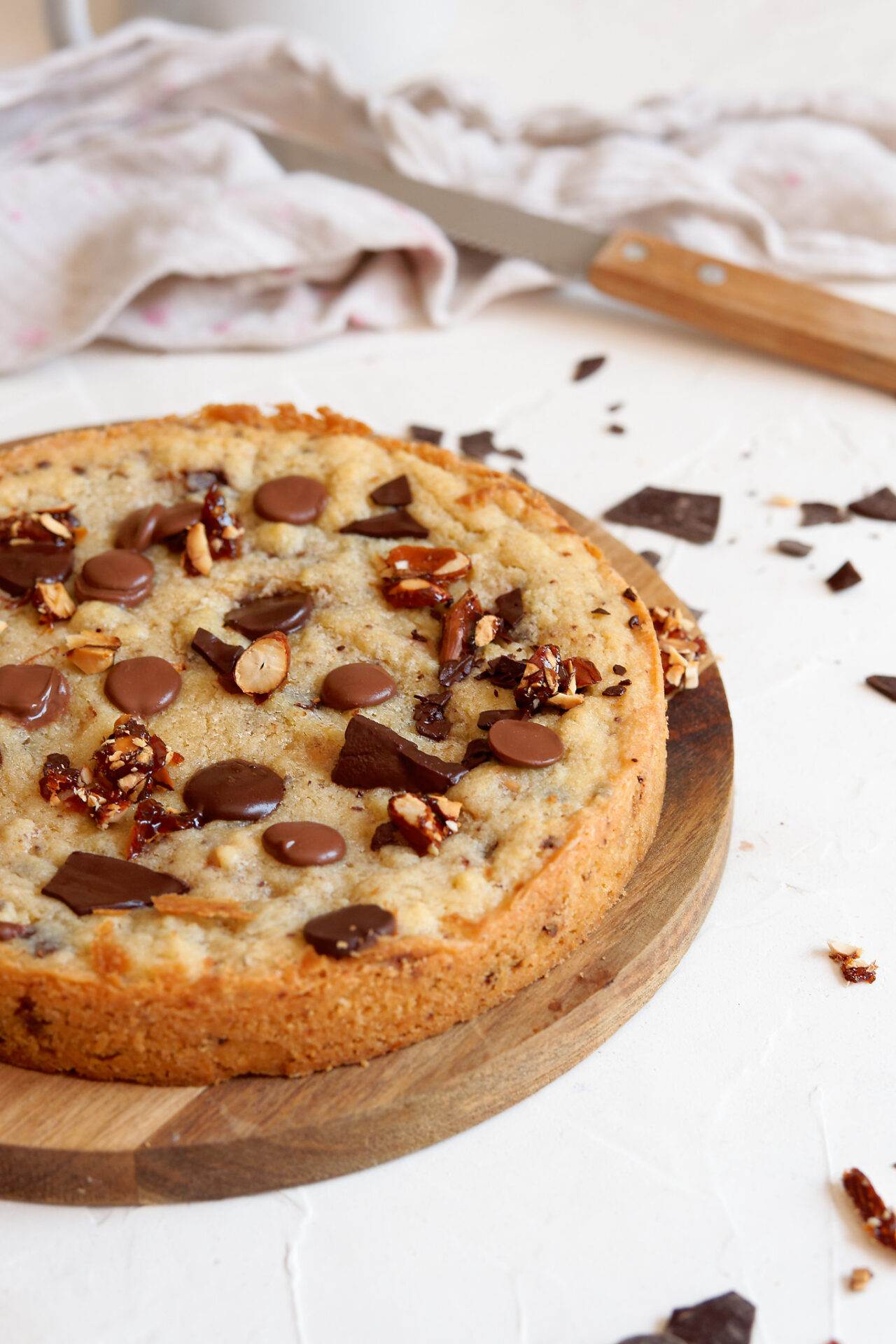 Cookie géant chocolat amandes