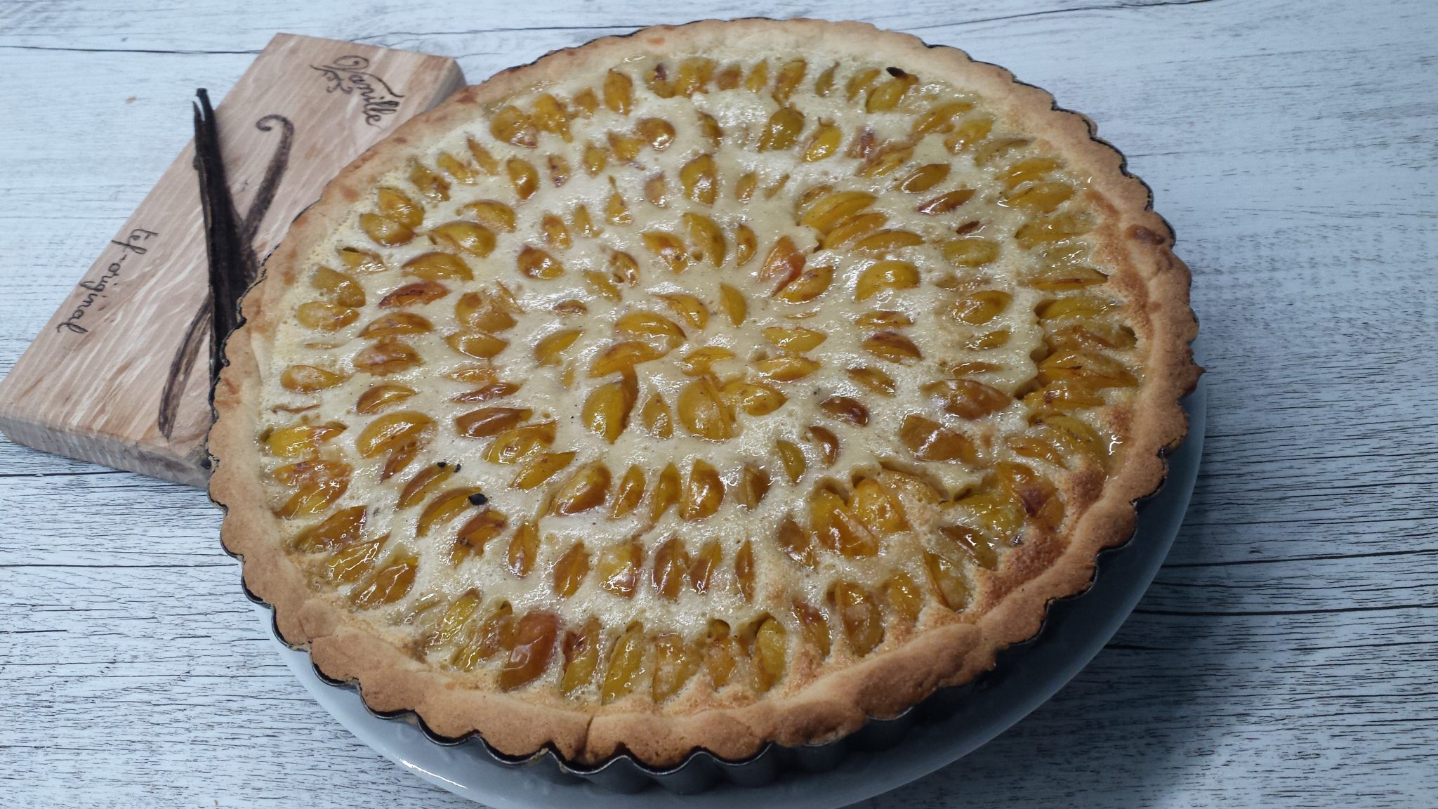 Tarte aux reines claudes au thermomix