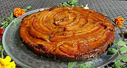 Banana bread façon tarte tatin