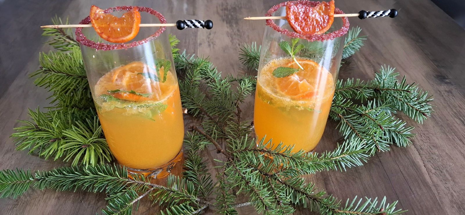 Cocktail de Noël  à  la mandarine