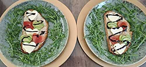 Bruschettas de la Saint Valentin