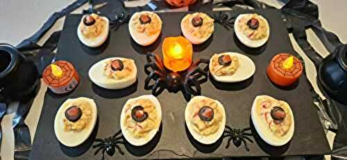 Les oeufs mimosa d'halloween