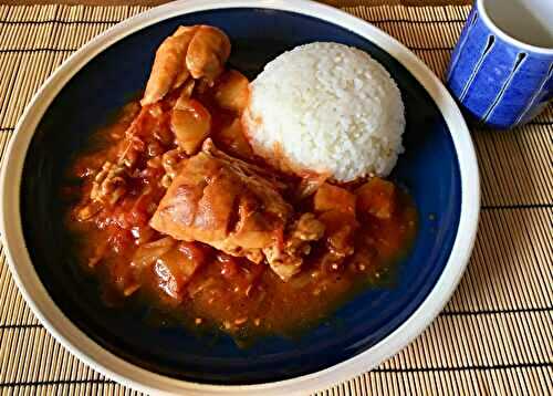 Poulet à l'ananas sauce aigre douce