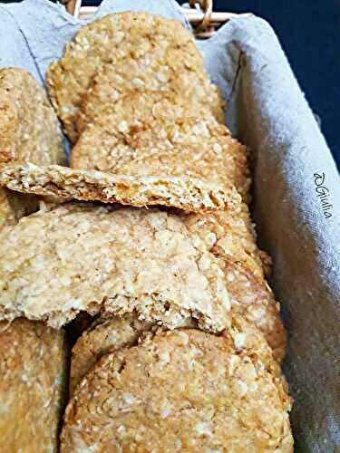 Biscuits aux  flocons d'avoine et miel