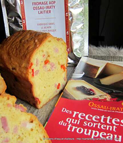 Cake vintage revisité comme dans le Béarn avec de l'OSSAU-IRATY et du poivron