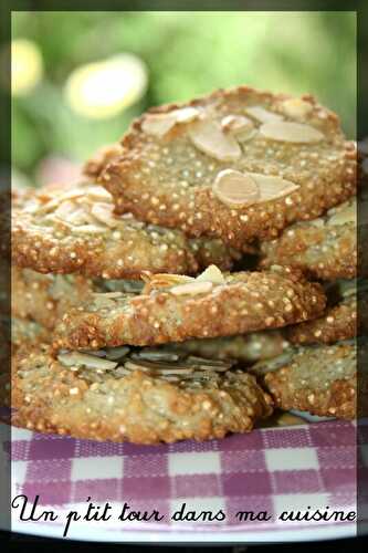 P'tits biscuits quinoa-amandes