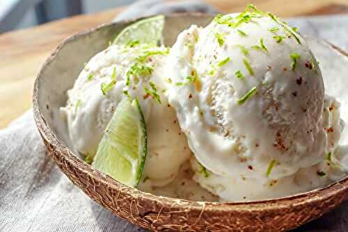 Sorbet coco sans sorbetière fondant